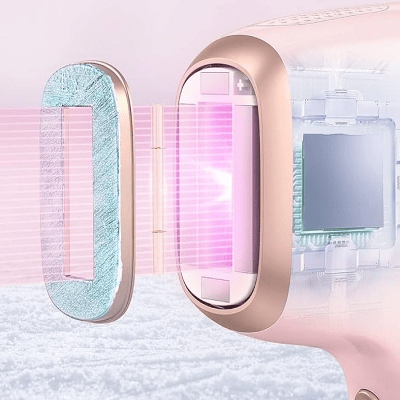 Epilateur Electrique - lceCoolingHairRemoval™ - Rose - Epilationplus