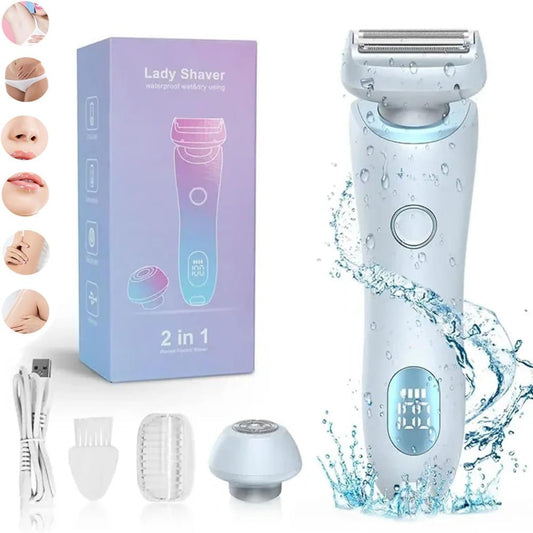 RASOIR ELECTRIQUE - BodySilk™ - Bleu - Epilationplus